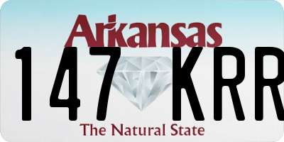 AR license plate 147KRR