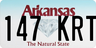 AR license plate 147KRT