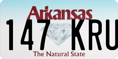 AR license plate 147KRU