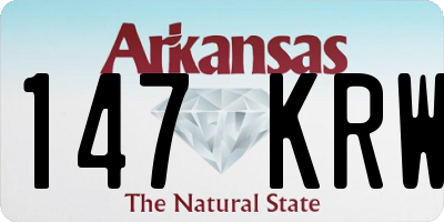 AR license plate 147KRW