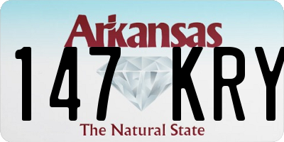 AR license plate 147KRY
