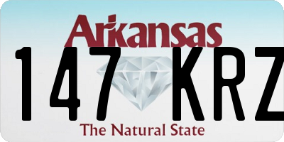 AR license plate 147KRZ