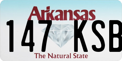 AR license plate 147KSB