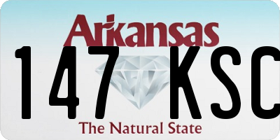 AR license plate 147KSC