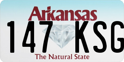 AR license plate 147KSG
