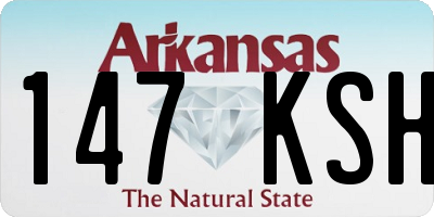 AR license plate 147KSH