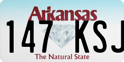 AR license plate 147KSJ