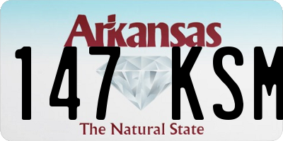 AR license plate 147KSM