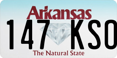 AR license plate 147KSO
