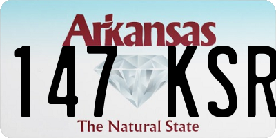 AR license plate 147KSR
