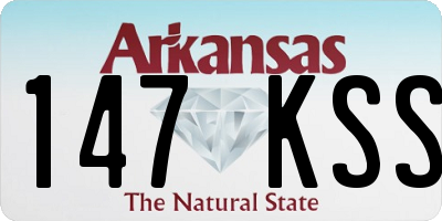 AR license plate 147KSS