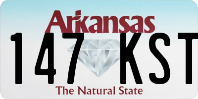 AR license plate 147KST