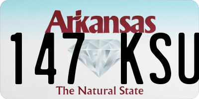 AR license plate 147KSU