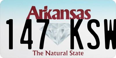 AR license plate 147KSW