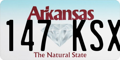 AR license plate 147KSX