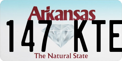 AR license plate 147KTE