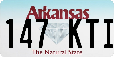 AR license plate 147KTI