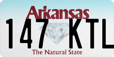 AR license plate 147KTL