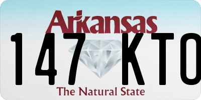 AR license plate 147KTO