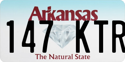 AR license plate 147KTR
