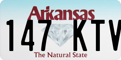 AR license plate 147KTV