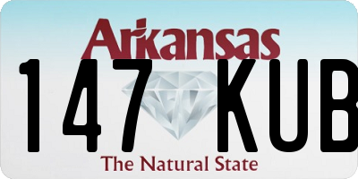 AR license plate 147KUB