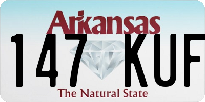 AR license plate 147KUF