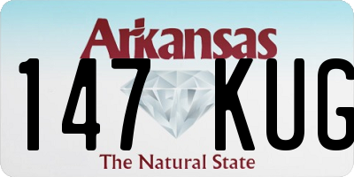AR license plate 147KUG