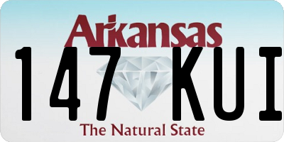 AR license plate 147KUI