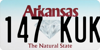 AR license plate 147KUK