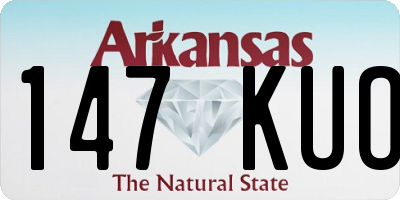 AR license plate 147KUO