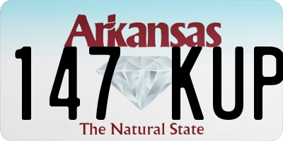 AR license plate 147KUP