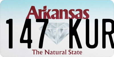 AR license plate 147KUR