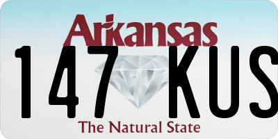 AR license plate 147KUS