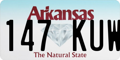 AR license plate 147KUW