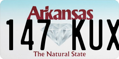 AR license plate 147KUX