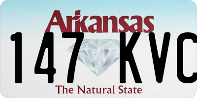 AR license plate 147KVC