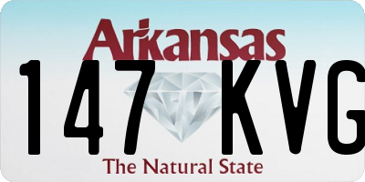AR license plate 147KVG