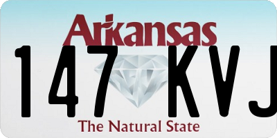 AR license plate 147KVJ
