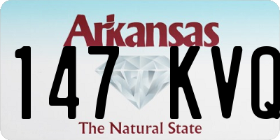 AR license plate 147KVQ