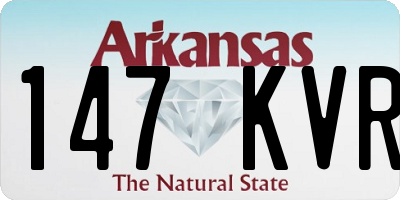 AR license plate 147KVR