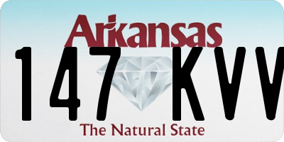 AR license plate 147KVV
