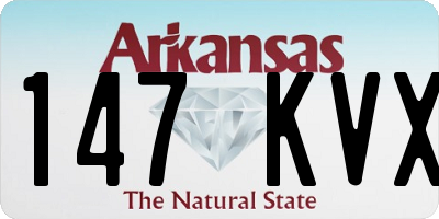 AR license plate 147KVX