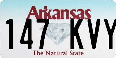 AR license plate 147KVY