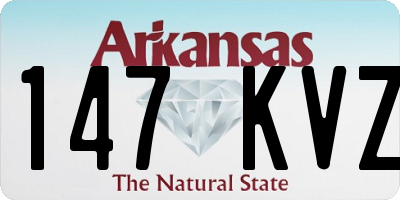 AR license plate 147KVZ
