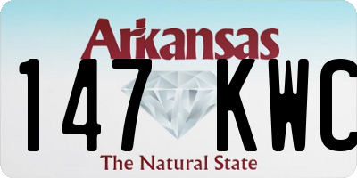 AR license plate 147KWC
