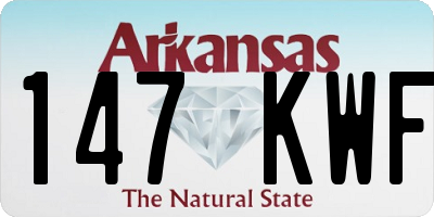 AR license plate 147KWF