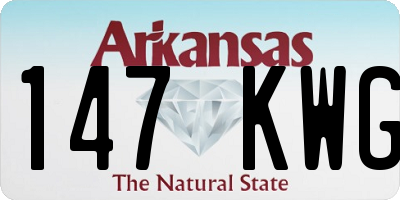 AR license plate 147KWG