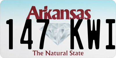 AR license plate 147KWI