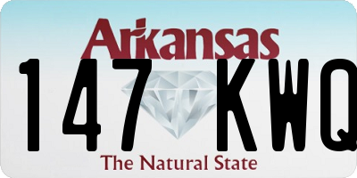 AR license plate 147KWQ